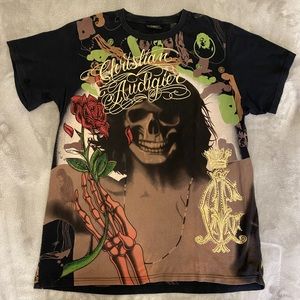 Vintage 90’s Christian Audigier Sequin T Shirt